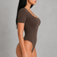 Sculp Ribbed Square Neck Shaping Bodysuit