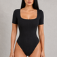 Sculp Ribbed Square Neck Shaping Bodysuit