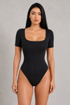 Sculp Ribbed Square Neck Shaping Bodysuit