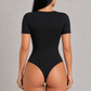 Sculp Ribbed Square Neck Shaping Bodysuit