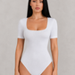 Sculp Ribbed Square Neck Shaping Bodysuit