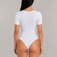 Sculp Ribbed Square Neck Shaping Bodysuit