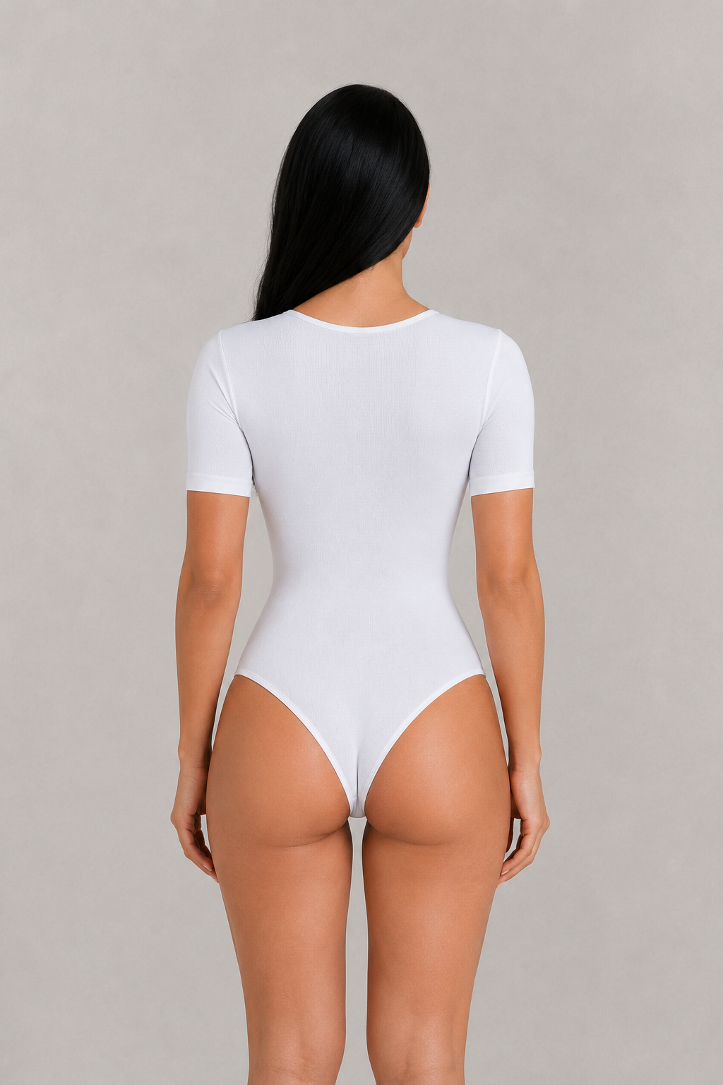 Sculp Ribbed Square Neck Shaping Bodysuit