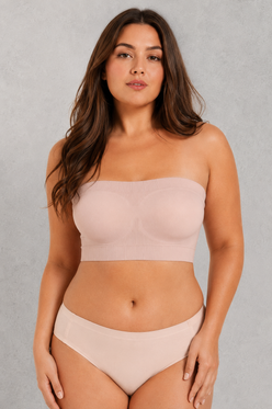 SculpStore Strapless Bra - Seamless Wireless Bandeau, Multiway Bra