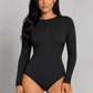 SculpStore Long Sleeve Sculpt Bodysuit | Seamless Tummy Control Thong
