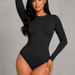 SculpStore Long Sleeve Sculpt Bodysuit | Seamless Tummy Control Thong