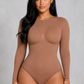 SculpStore Long Sleeve Sculpt Bodysuit | Seamless Tummy Control Thong