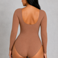 SculpStore Long Sleeve Sculpt Bodysuit | Seamless Tummy Control Thong