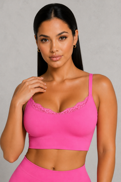 Sculp Seamless Scoop Neck Bra - Wireless Lace Everyday Bralette
