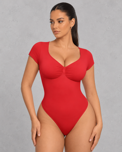 Sculp Tummy Control Thong Bodysuit – Light Compression with Built-In Bra