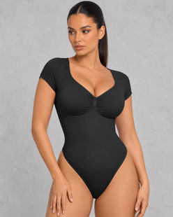Sculp Tummy Control Thong Bodysuit – Light Compression with Built-In Bra