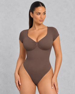 Sculp Tummy Control Thong Bodysuit – Light Compression with Built-In Bra
