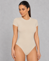 Sculp T-shirt Slim-Fit Bodysuit - Sculpting Tummy Control
