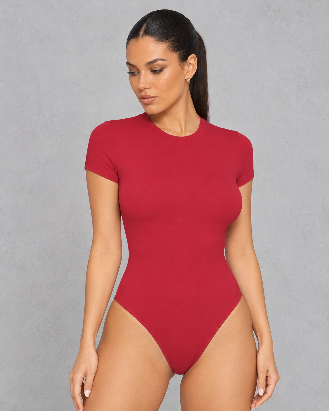Sculp T-shirt Slim-Fit Bodysuit - Sculpting Tummy Control
