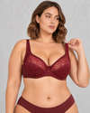 Sculp Full Coverage Sheer Lace Underwired Bra – Unpadded Support, B–F Cups