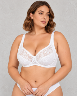 Sculp Plus Size Lace Underwired Support Bra