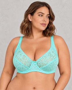 Sculp Plus Size Lace Underwired Support Bra