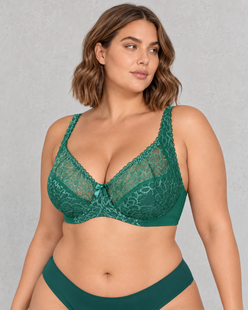 Sculp Plus Size Lace Underwired Support Bra