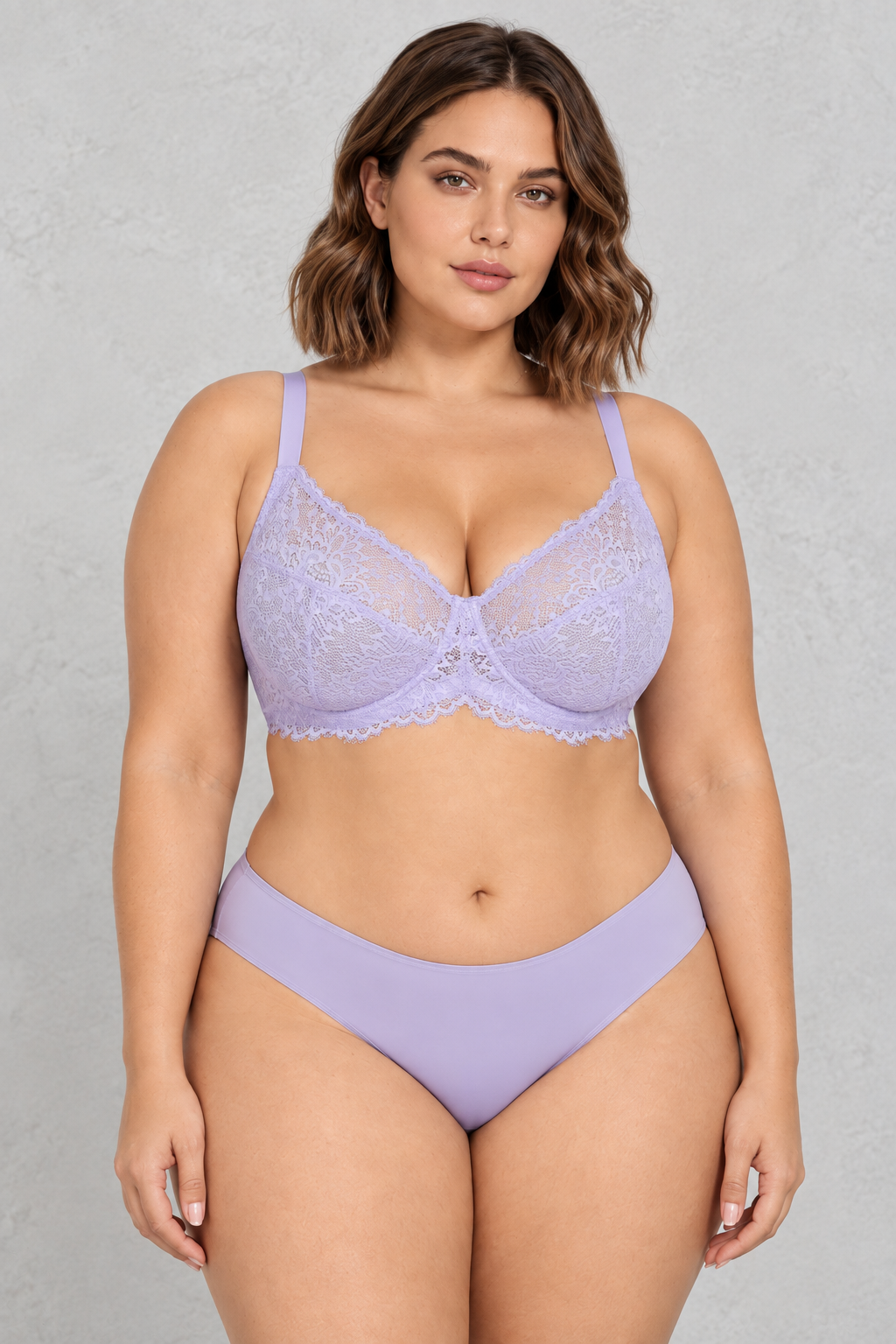 Sculp Plus Size Lace Support Bra – Full Cup Unpadded