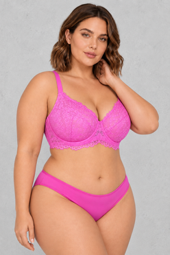 Sculp Plus Size Lace Support Bra – Full Cup Unpadded