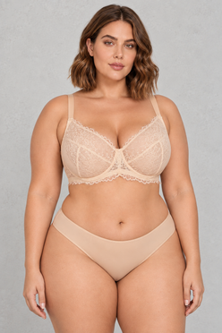 Sculp Plus Size Lace Support Bra – Full Cup Unpadded
