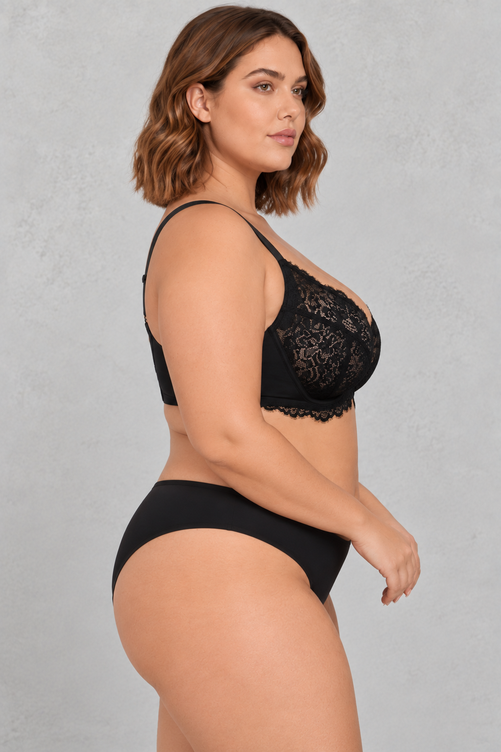 Sculp Plus Size Lace Support Bra – Full Cup Unpadded