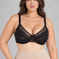 Sculp Plus Size Lace Push Up Underwire Support Bra