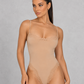 Sculp Lace Trim Spaghetti Strap Bodysuit