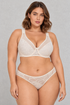 Sculp Full Cup Lace Bra in Nude