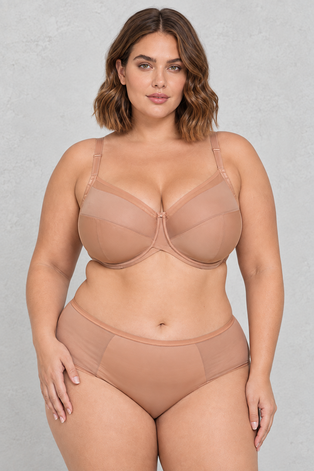 Sculp Full Coverage Mesh Minimiser Bra in Black – view 5