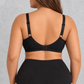 Sculp Wireless Side Support Minimiser Bra in Black – view 5