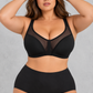 Sculp Wireless Side Support Minimiser Bra in Black – view 3