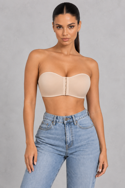 Sculp Strapless Backless Push-Up Bra with Front Closure