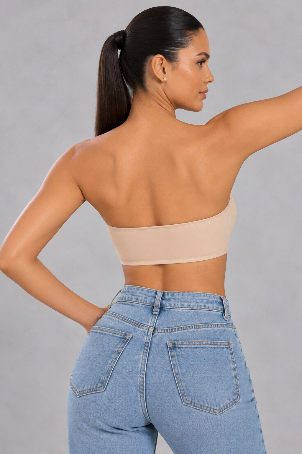 Sculp Strapless Backless Push-Up Bra with Front Closure