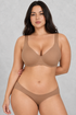 Sculp Seamless Minimiser Bra in Caramel