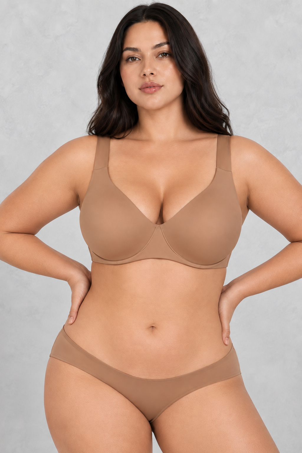 Sculp Seamless Minimiser Bra in Caramel – view 5