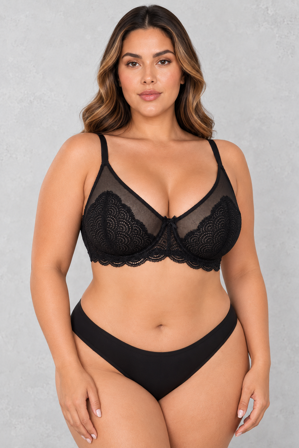 Sculp Plus Size Full Cup Lace Minimiser Support Bra