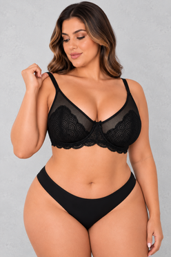 Sculp Plus Size Full Cup Lace Minimiser Support Bra