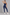 Sculp square neck shaping jumpsuit in navy blue, front view