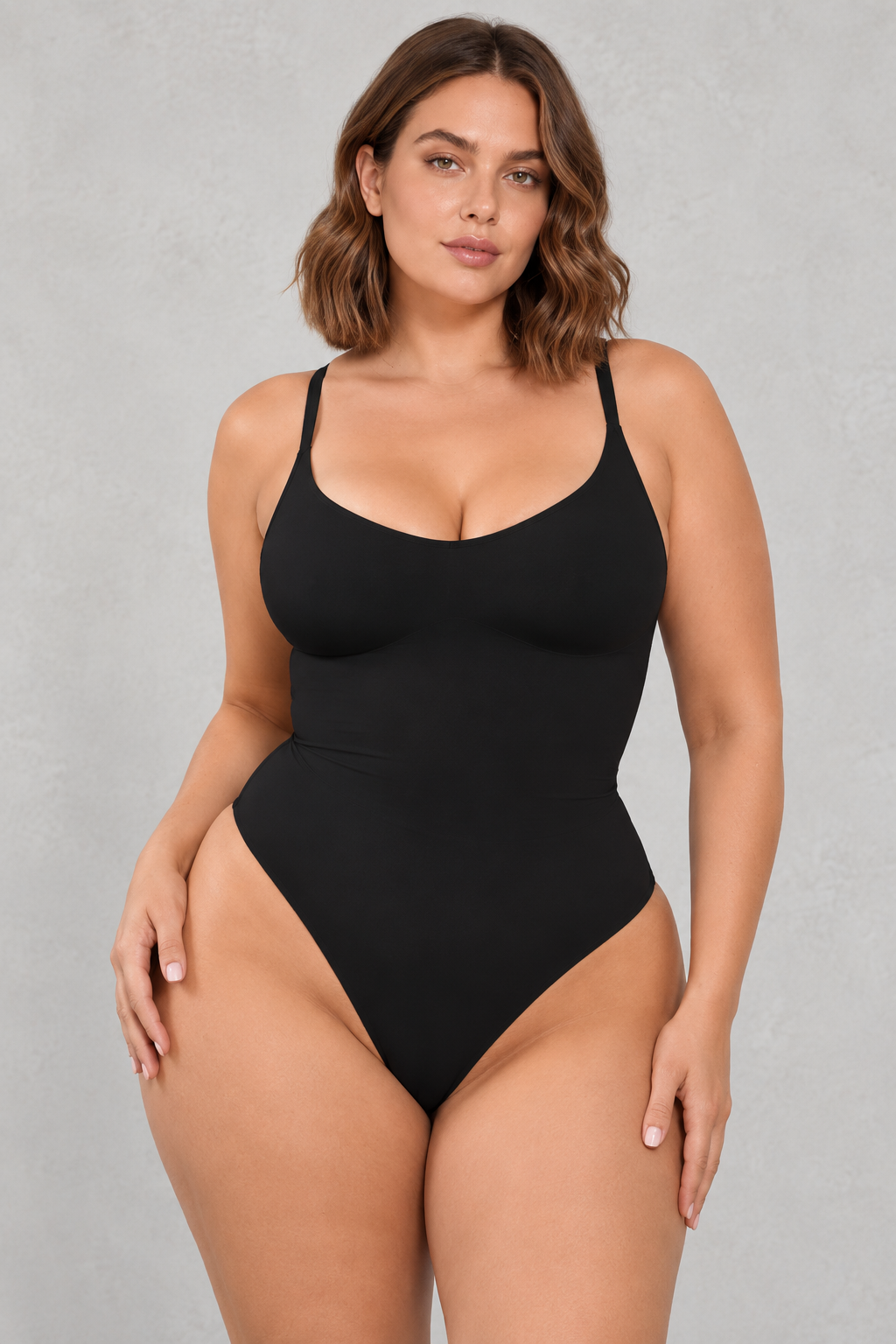 Sculp Plus Size Backless T-Back Butt-Lift Shaping Bodysuit