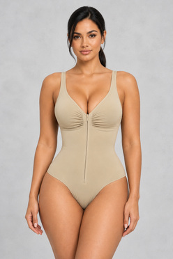 Sculp Strong Compression Seamless Zip-Up Shaping Bodysuit