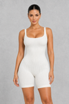 SculpStore Ribbed Contour Romper | Seamless Shaping & Comfort