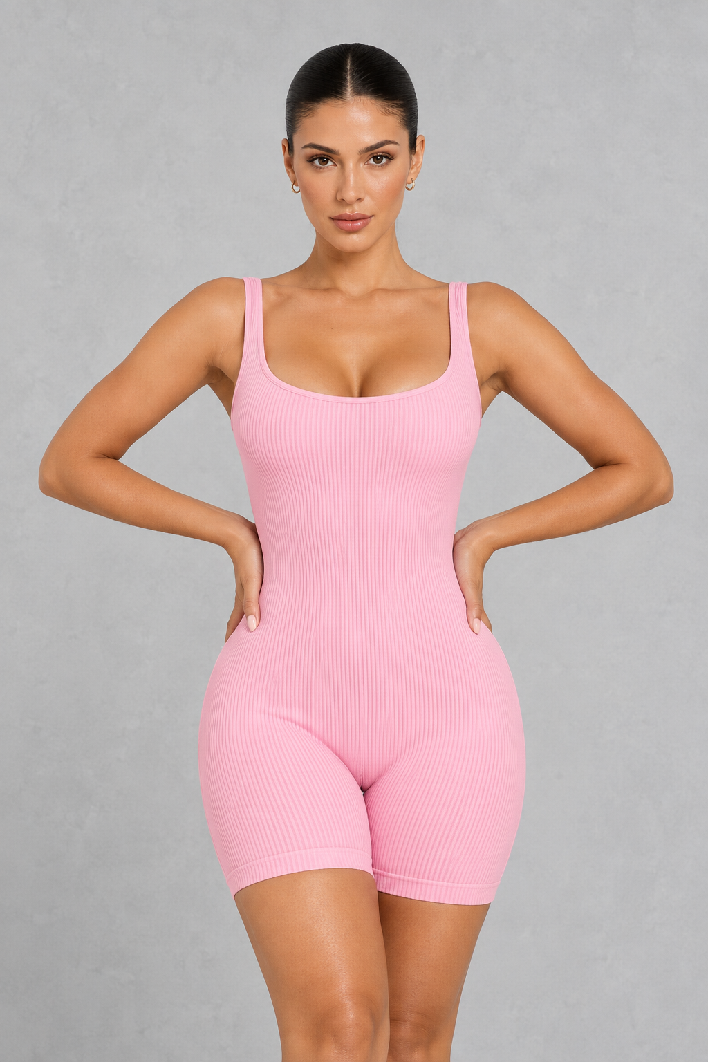 SculpStore Ribbed Contour Romper | Seamless Shaping & Comfort