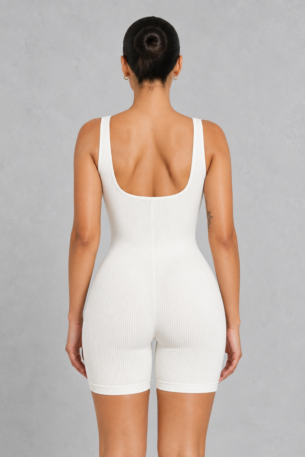 SculpStore Ribbed Contour Romper | Seamless Shaping & Comfort