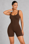 SculpStore Ribbed Contour Romper | Seamless Shaping & Comfort