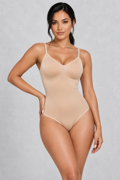 SculpStore Seamless Low Back Shapewear Bodysuit - Tummy Control