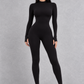 Sculp Thermal Long-Sleeve Zip Yoga Jumpsuit