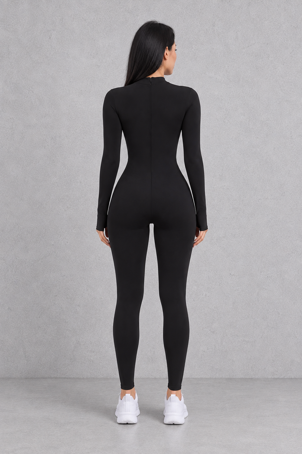 Sculp Thermal Long-Sleeve Zip Yoga Jumpsuit