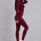 Sculp Thermal Long-Sleeve Zip Yoga Jumpsuit