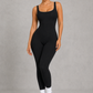 Sculp Seamless Ribbed Hip-Lift Workout Jumpsuit